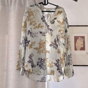 Italian Silk Floral Top